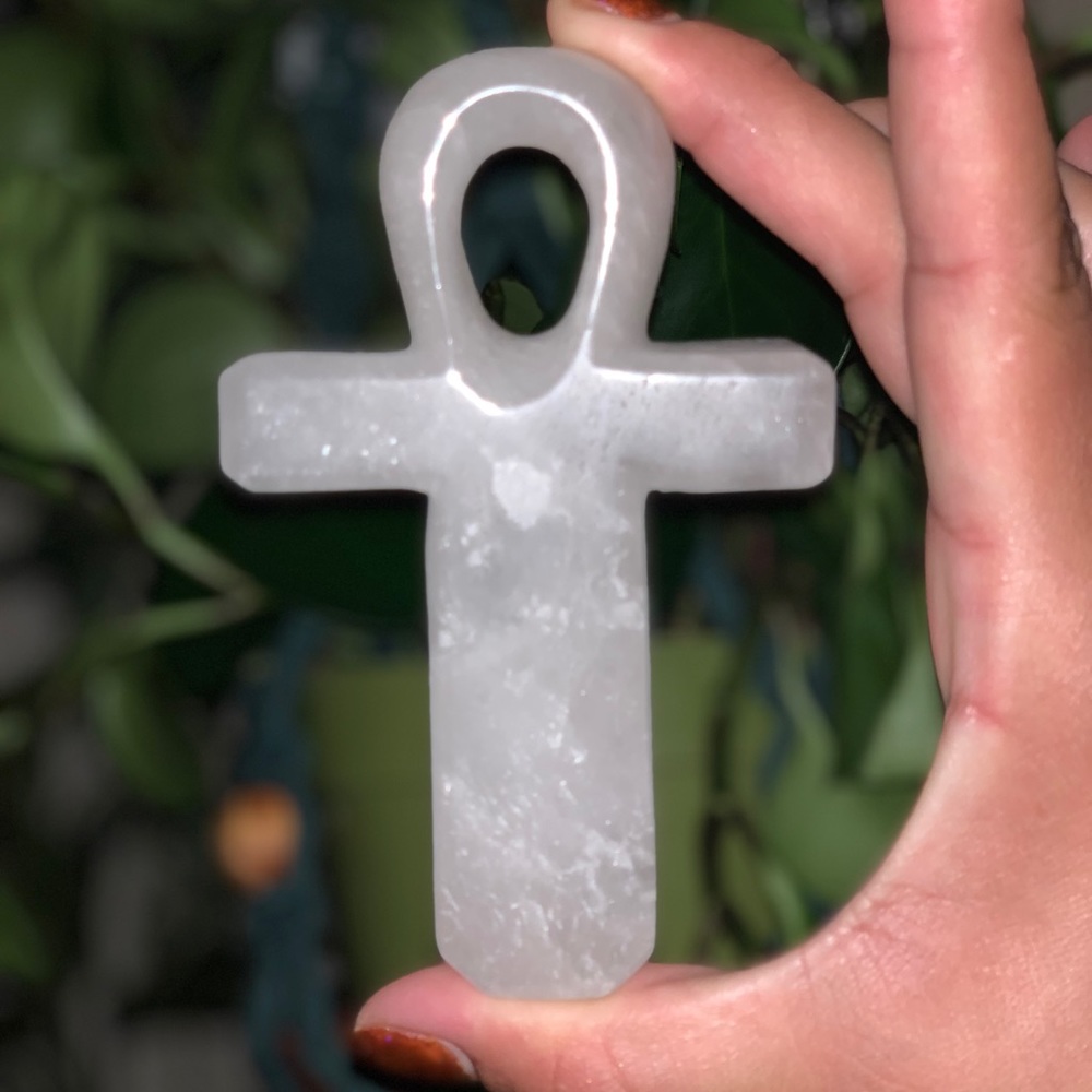 Clear quartz ankh